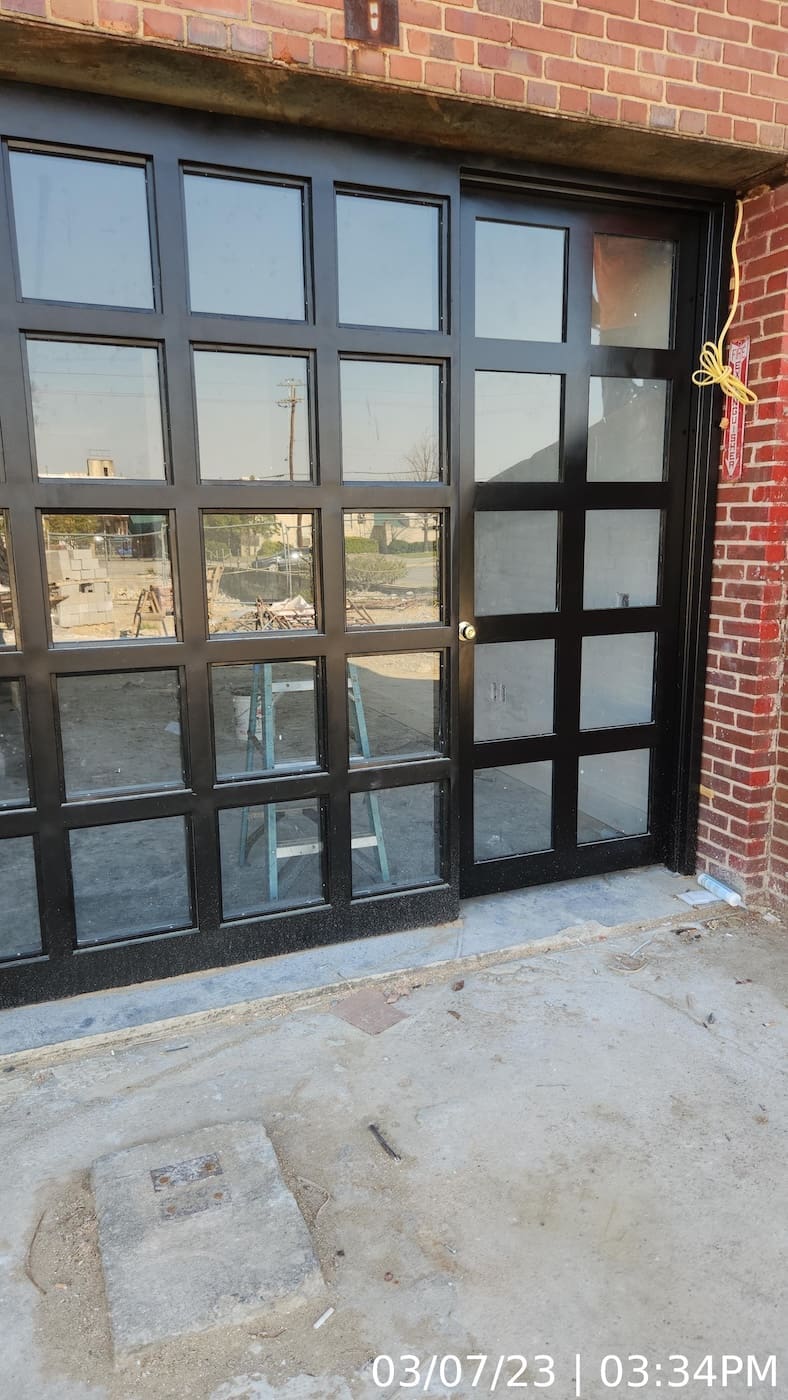 Typical door/window unit complete.
